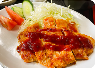 よしやす風ポークチャップ定食